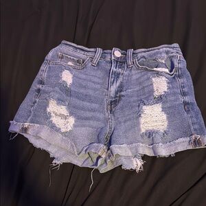 SO Blue Distressed Jean Shorts